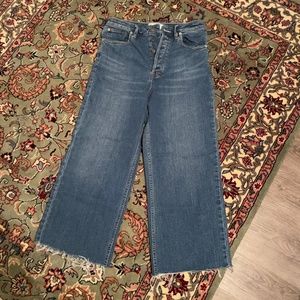 Free People Crop Wide Leg Jean